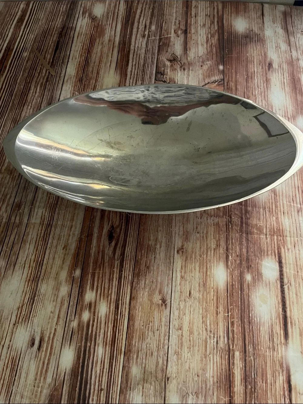 Nambe Large #Oval 503 Silver Toned Serving Platter